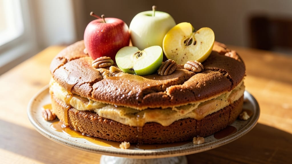 Apple Cake Recipe With Eating Apples: Fluffy Layers and Tart Apple Pieces