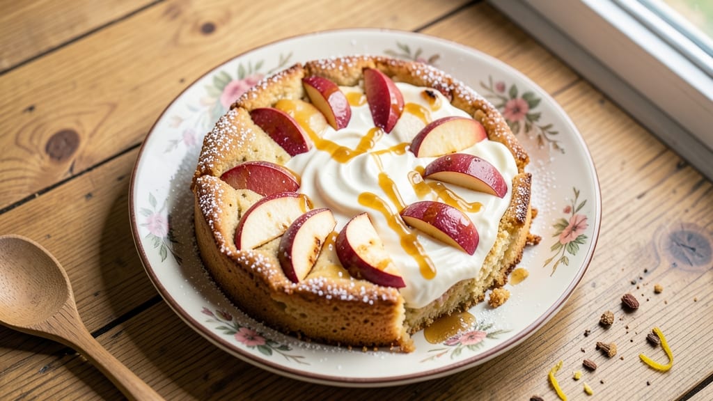 Apple Shortcake Slices Recipe: Individual Desserts With Vanilla Cream Filling