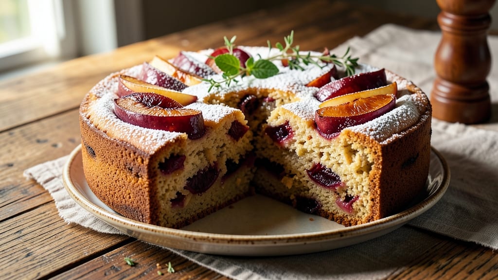 Apple And Plum Cake Recipe: Spiced Fruit Swirl With Buttery Crust