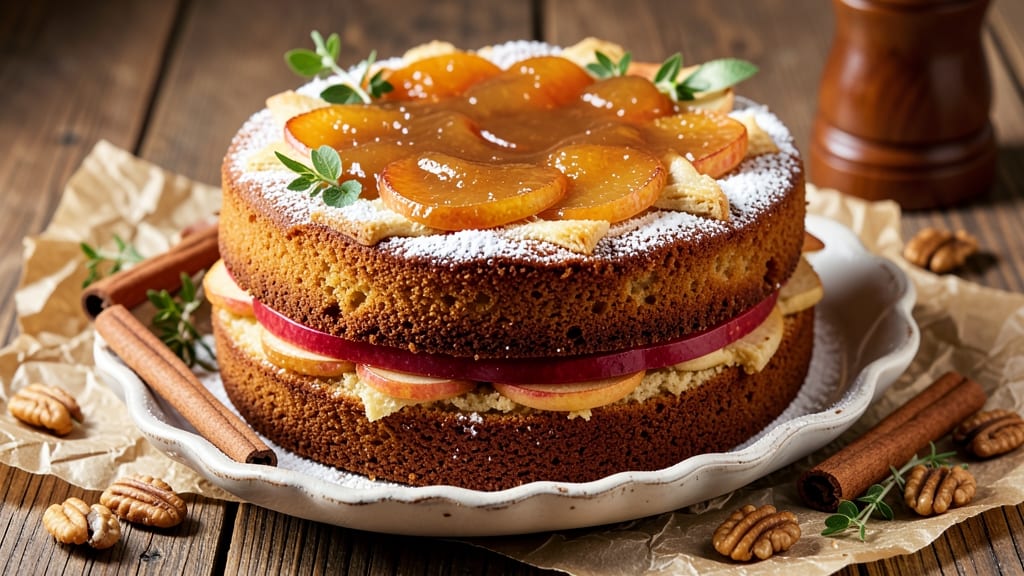 Apple King Cake Recipe: Spiced Apple Filling and Buttery Pecan Crown