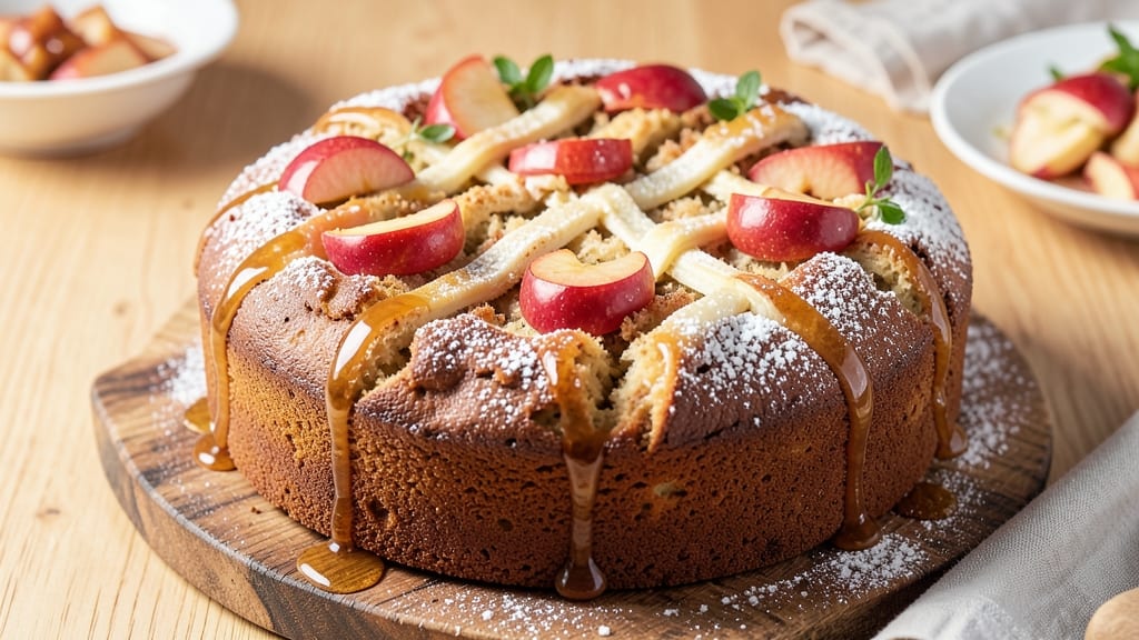 Amazing Apple Cake Recipe: Buttery Streusel Crown Over Spiced Apple Filling