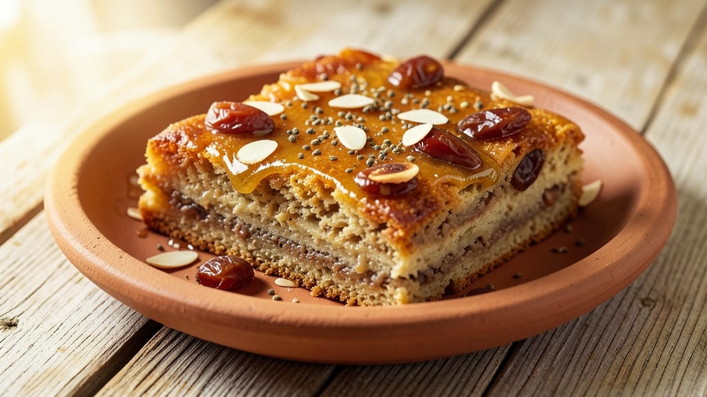 Ancient Egyptian Honey Cake Recipe: Spiced Dates and Almond Crunch in Layers