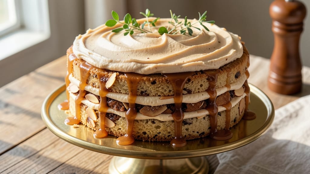 Almond Praline Cake Recipe: Nutty Caramel Swirls and Buttery Layers