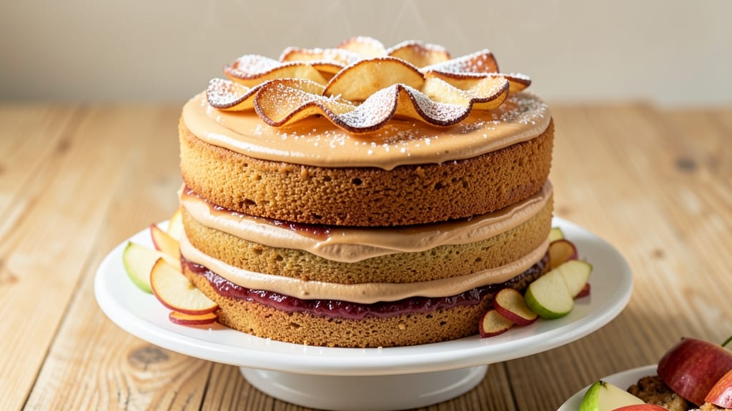 Apple Cider Layer Cake Recipe: Spiced Streusel Crown Over Warm Apple Layers