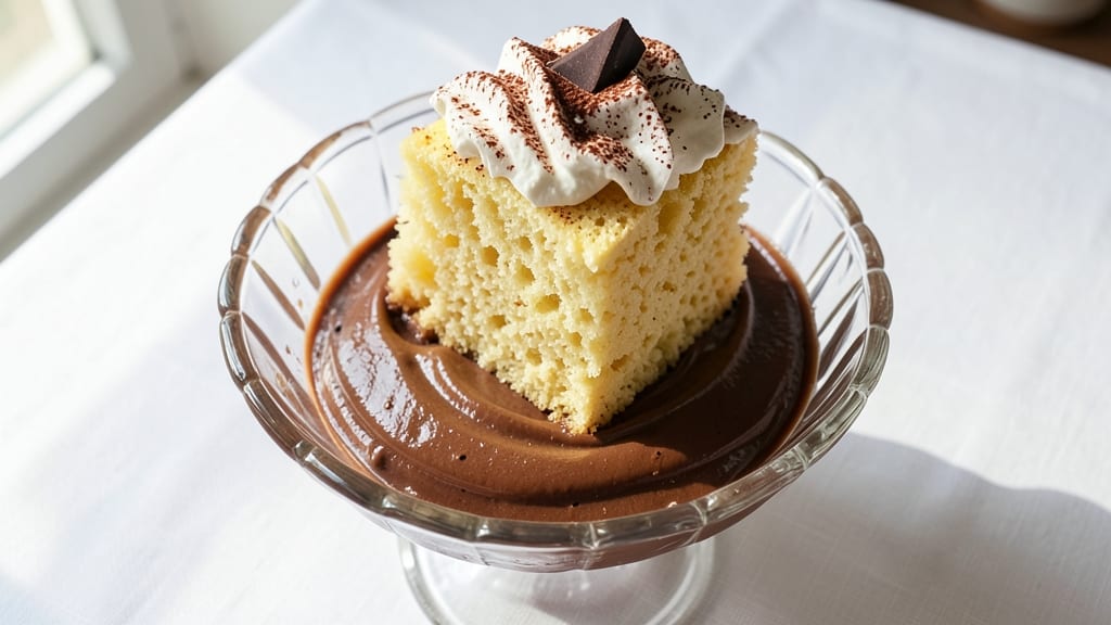 Angel Food Cake and Chocolate Pudding Recipe: Layered Dessert Magic in Minutes