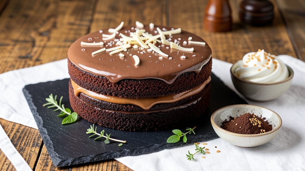 Asian Mocha Cake Recipe: Deep Chocolate Espresso Swirls With Toasted Nut Crunch
