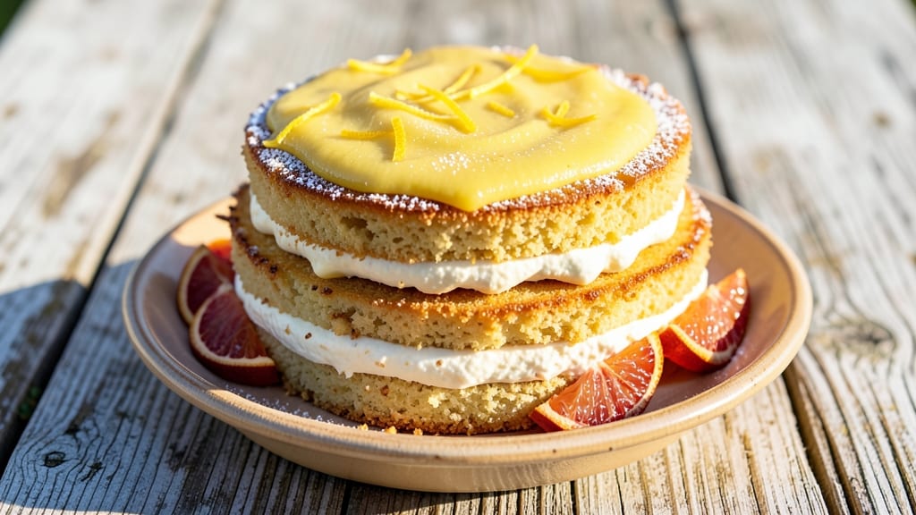 Amalfi Coast Lemon Cake Recipe: Zesty Citrus Layers with Almond Crunch