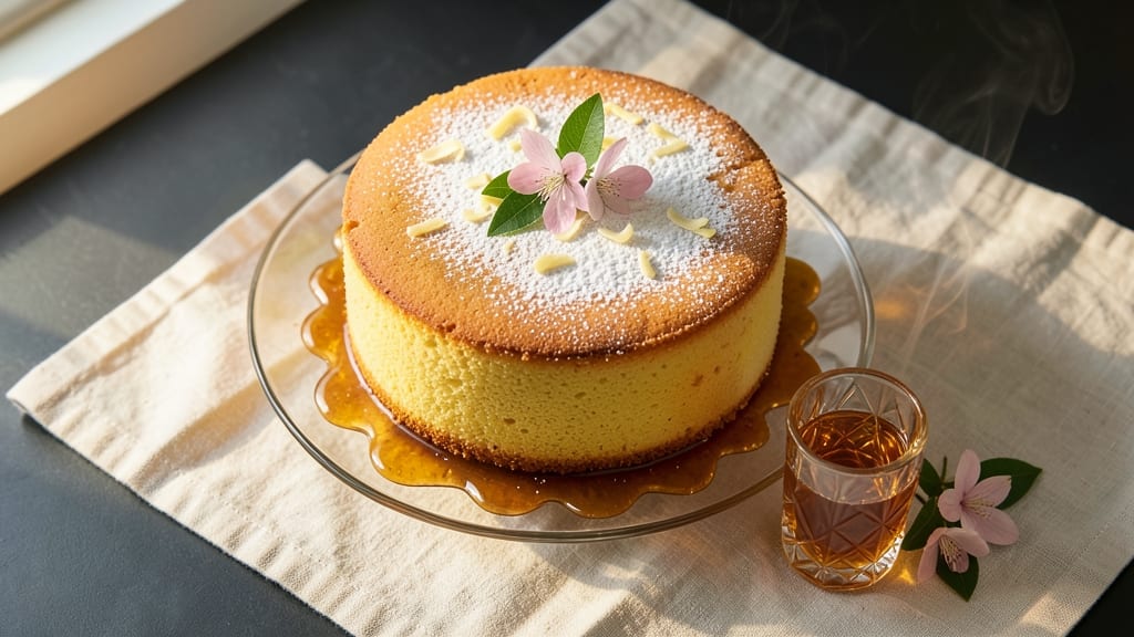 Amaretto Sponge Cake Recipe: Nutty Liqueur Infusion With Light Bites