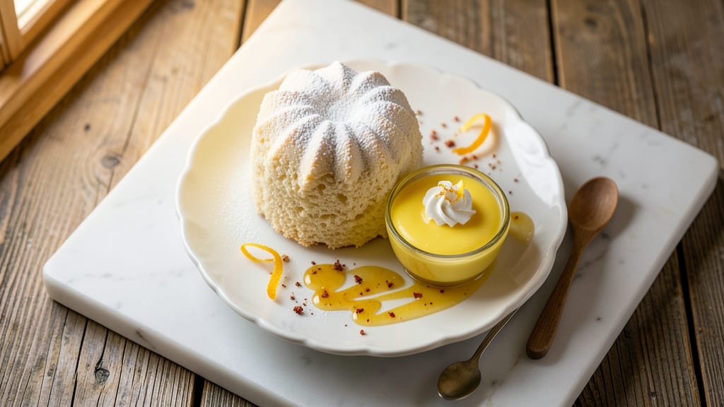 Angel Food Cake With Lemon Pudding Recipe: Light-as-Air Layers with Zesty Citrus Kick