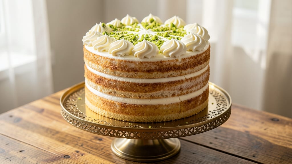Arabian Cake Recipe: Cardamom-Spiced Layers with Rosewater Magic