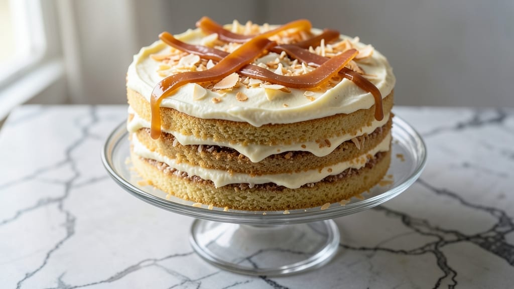 Almond Joy Cake Filling Recipe: Toasted Coconut-Covered Cheesecake Bliss