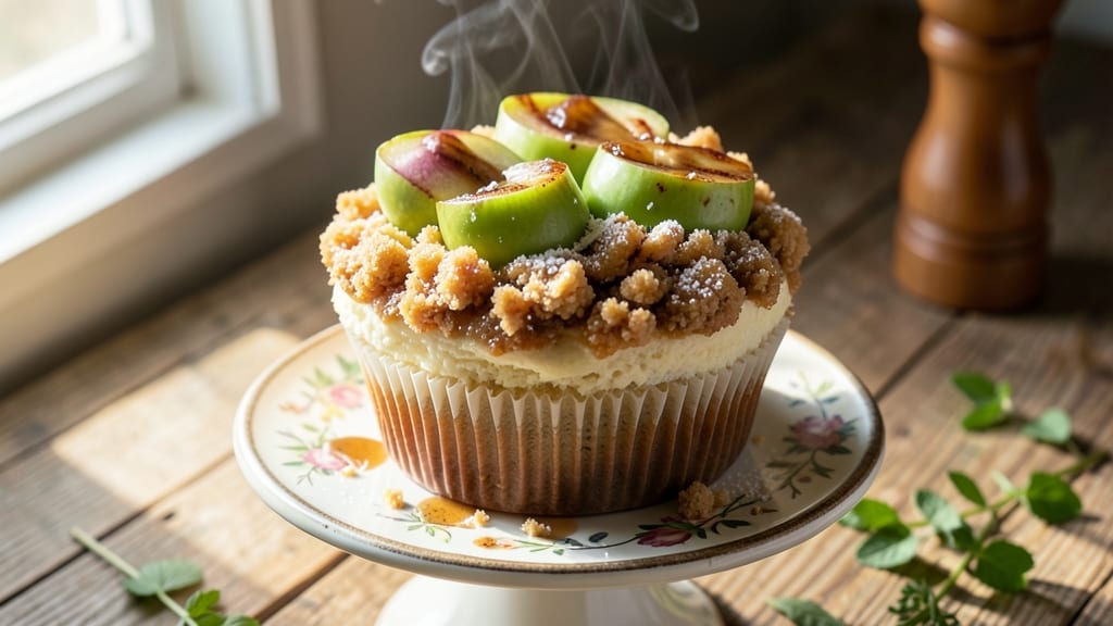 Apple Cobbler Cupcakes Recipe: Mini Dessert Towers With Gooey Apple Filling