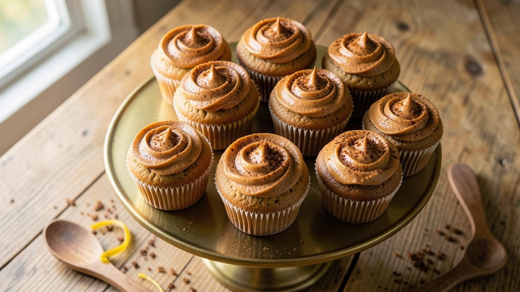 Apple Butter Cupcakes Recipe: Spiced Caramel Swirls and Cream Cheese Frosting