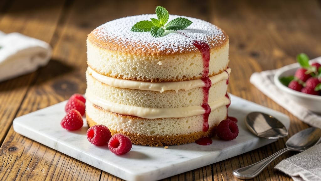 Amazing Sponge Cake Recipe: Light-as-Air Layers With Buttery Vanilla Swirls