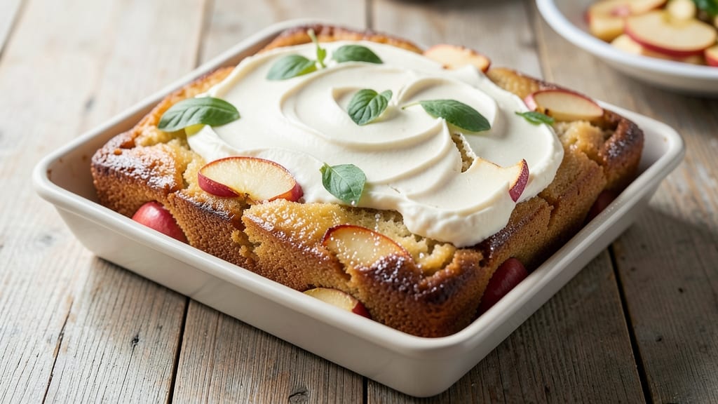 Apple Cake Recipe in 9x13 Pan: Warm Spice Streusel Crunch Over Moist Apple Layers