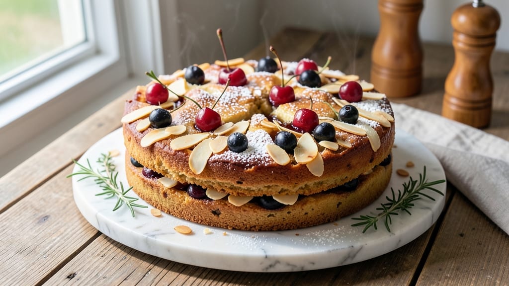 Almond Fruit Cake Recipe: Nutty Moistness With Boozy Depth