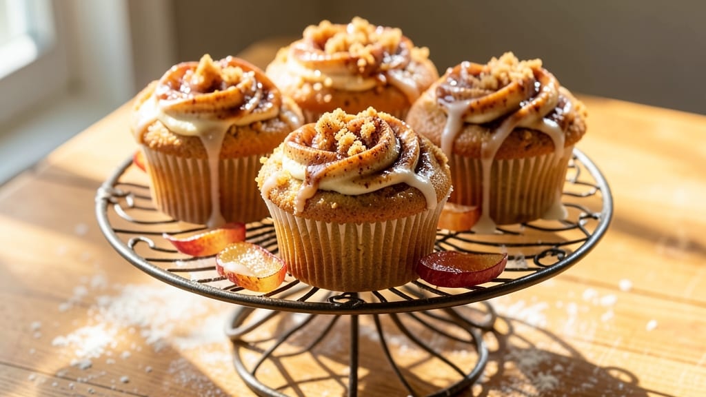 Apple Pie Cupcake Treats Recipe: Mini Dessert Bites with Buttery Streusel Crown