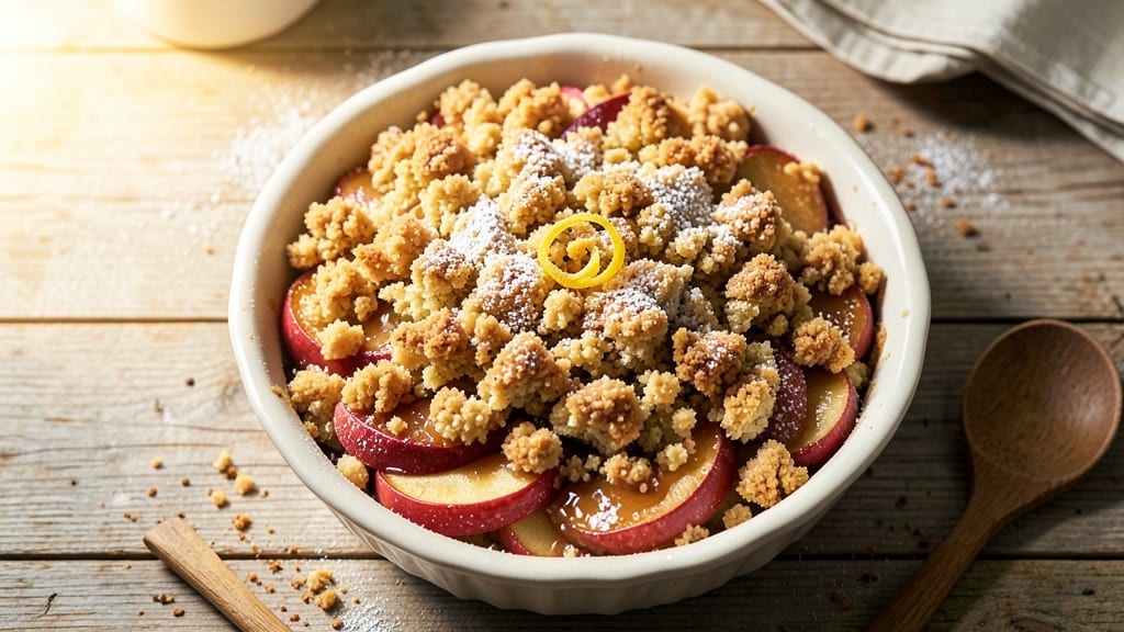 Apple Butter Crumble Cake Recipe: Caramelized Apple Filling with Buttery Oat Streusel