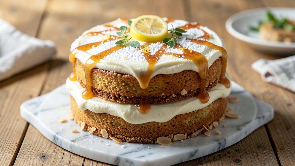 Amaretto Sour Cake Recipe: Boozy Vanilla Swirls With Cream Cheese Frosting