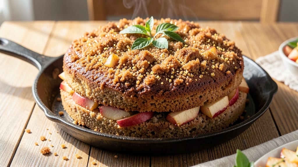 Aunt Jemima's Apple Coffee Cake Recipe: Spiced Streusel Crown Over Moist Apple Layers