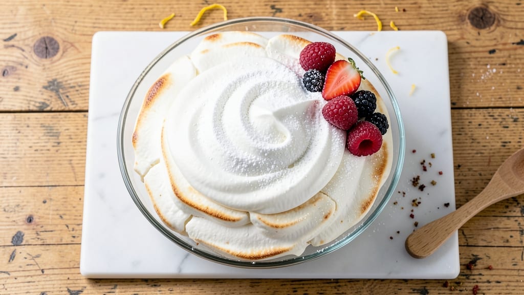 Australian Pavlova Cake Recipe: Crispy Meringue Rings With Light Citrus Cream