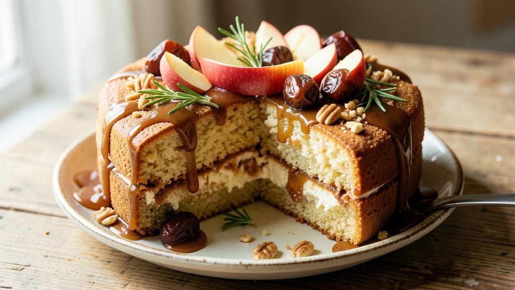 Apple Date Caramel Cake Recipe: Warm Spiced Layers With Buttery Caramel Streaks