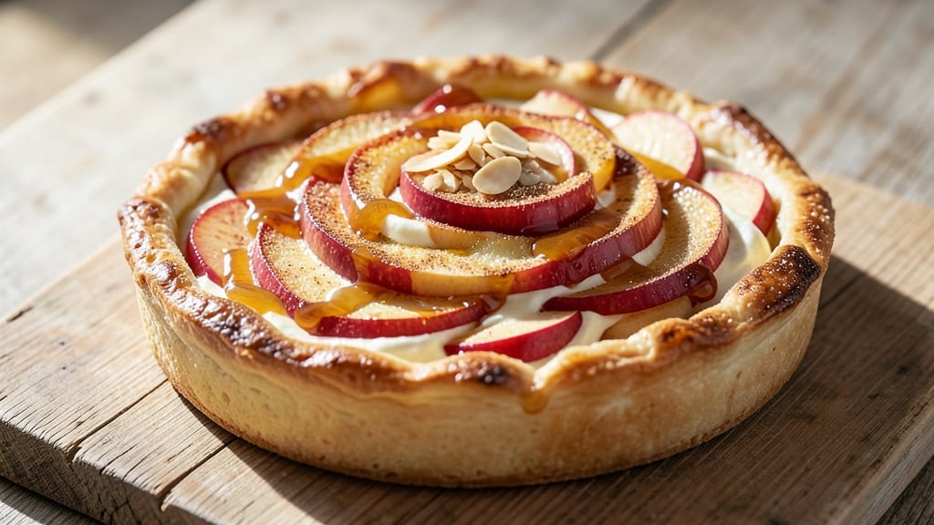 Apple Strudel Cheesecake Recipe: Flaky Pastry Wrapped Around Spiced Apple Filling