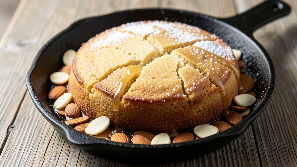 Almond Skillet Cake Recipe: Warm Nutty Layers With Caramelized Top