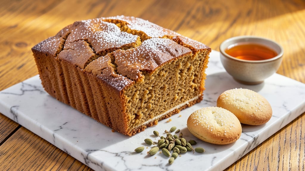 Atta Cake Recipe: Fragrant Rosewater Swirls in One Pan