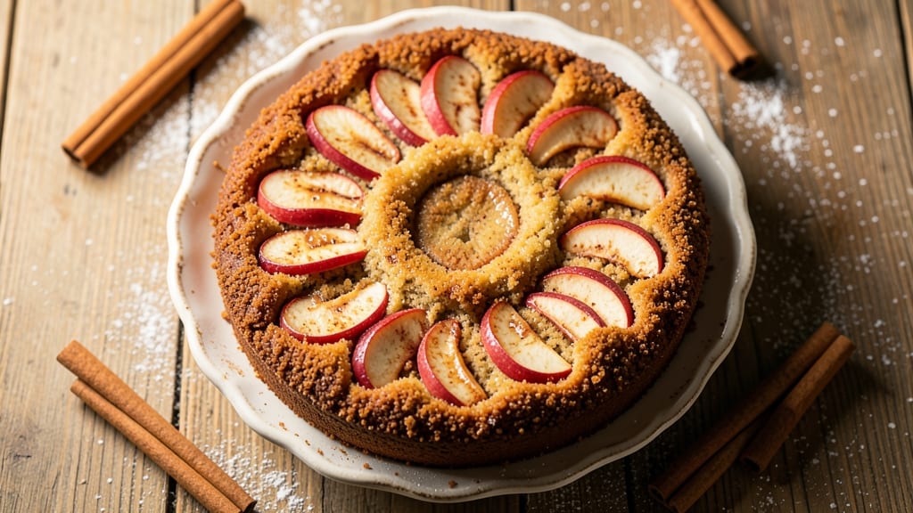 Apple Snickerdoodle Cake Recipe: Warm Spiced Apple Cake With Cinnamon-Sugar Crown