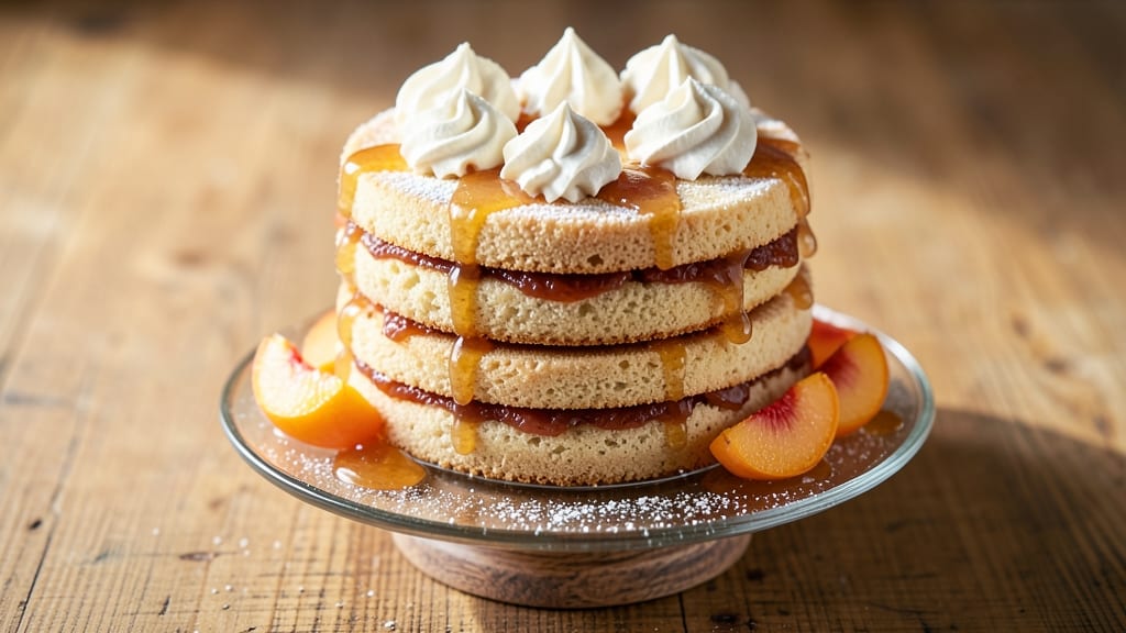 Apricot Sponge Cake Recipe: Zesty Jam Swirls in Fluffy Layers