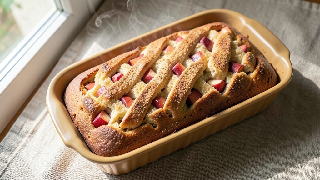 Apple Fritter Loaf Cake Recipe She Likes Milk: Warm Spiced Apples and Buttery Streusel Crown