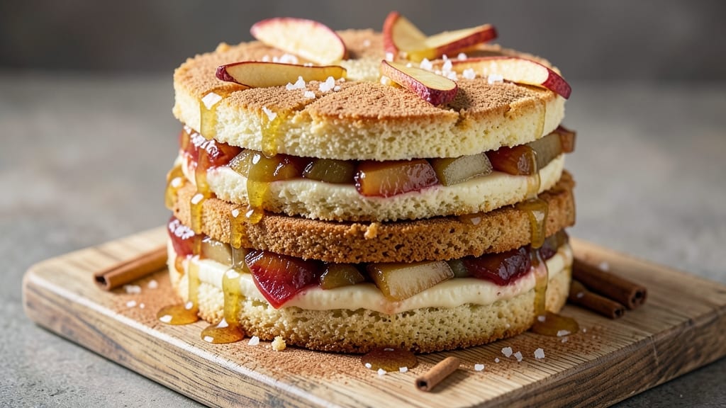 Apple Delight Cake Recipe: Spiced Caramel Layers With Buttery Frosting