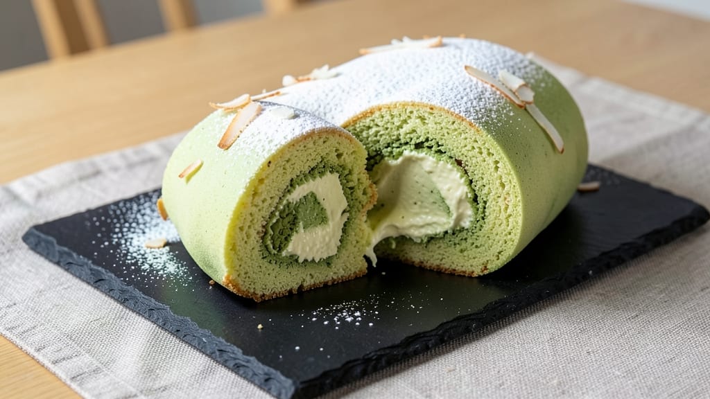 Asian Swiss Roll Cake Recipe: Silky Matcha and Red Bean Roll Magic