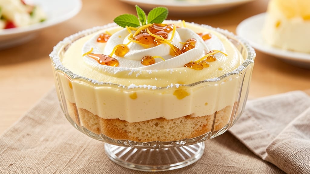 Angel Food Cake Mix and Lemon Pudding Recipe: Two-Layer Citrus Dream in One Bowl
