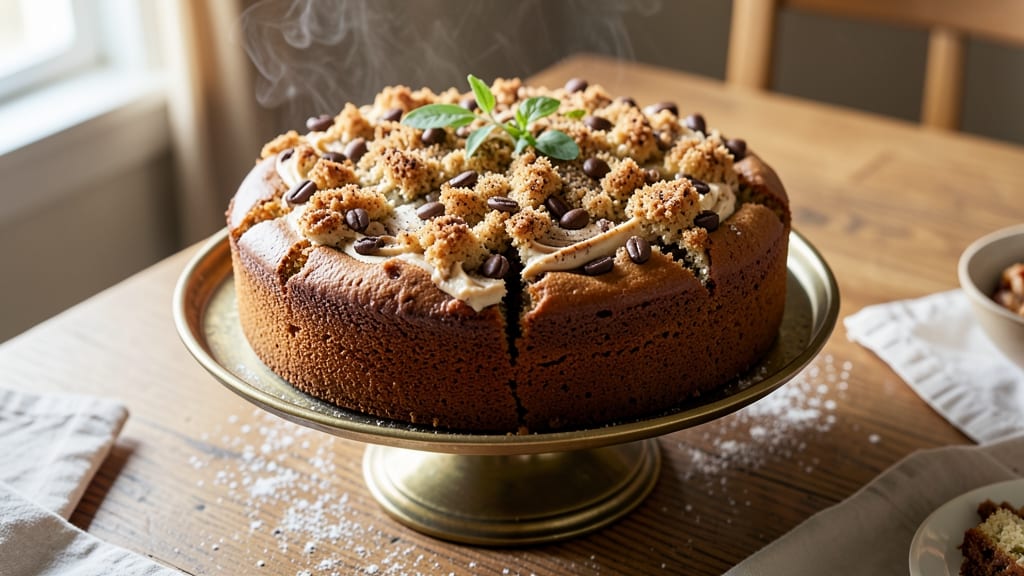 Amazing Coffee Cake Recipe: Moist Espresso-Infused Layers With Vanilla Streusel Bliss