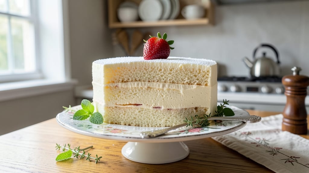 Angel Slice Cake Recipe: Buttery Layers and Vanilla Clouds in One Pan