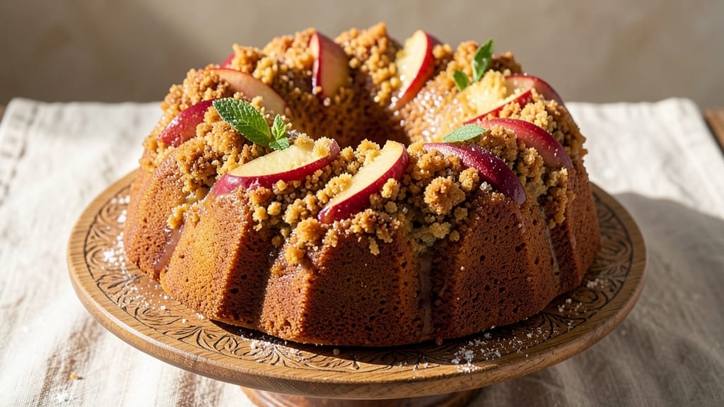 Apple Cinnamon Streusel Bundt Cake Recipe: Warm Spice Streusel Hugging Juicy Apple Layers