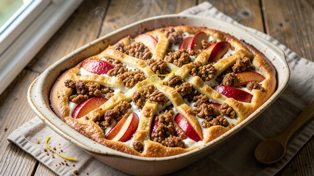Apple Coffee Cake Recipe With Yogurt: Moist Layers and Vanilla Streusel Crown