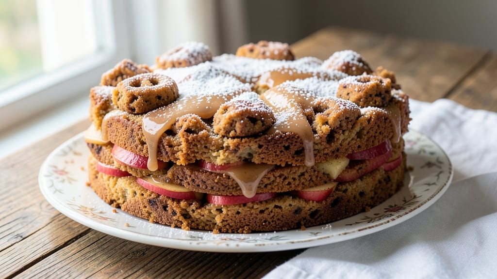 Apple Cider Donut Coffee Cake Recipe: Spiced Streusel Crown Over Warm Apple-Caramel Swirls