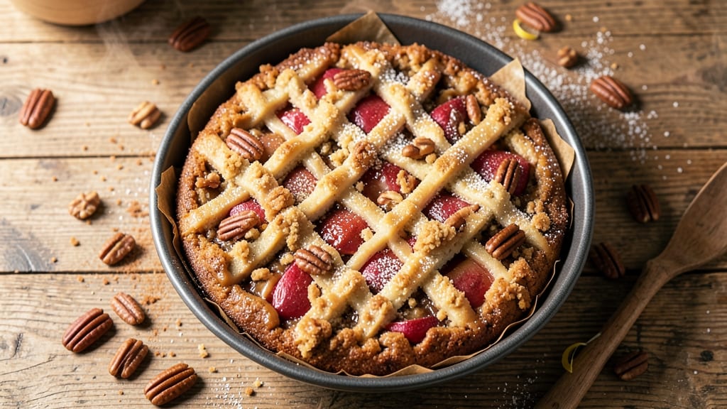 Apple Cinnamon Pecan Cake Recipe: Warm Spiced Layers With Buttery Pecan Streusel Crown