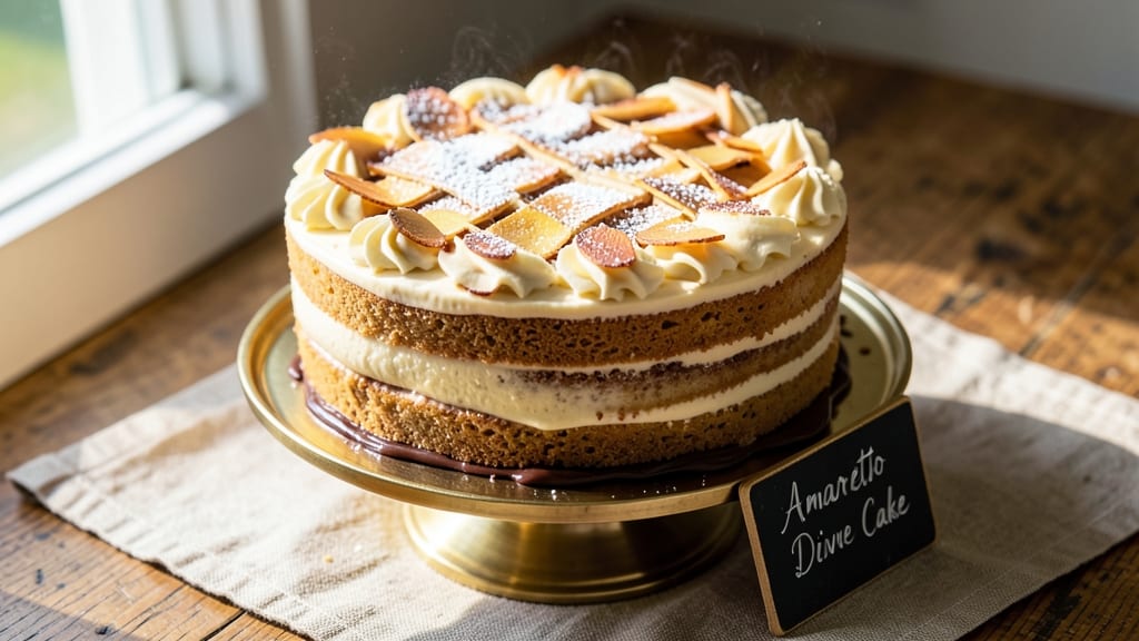 Amaretto Divine Cake Recipe: Nutty Liqueur Moisture with Toasted Almond Crunch