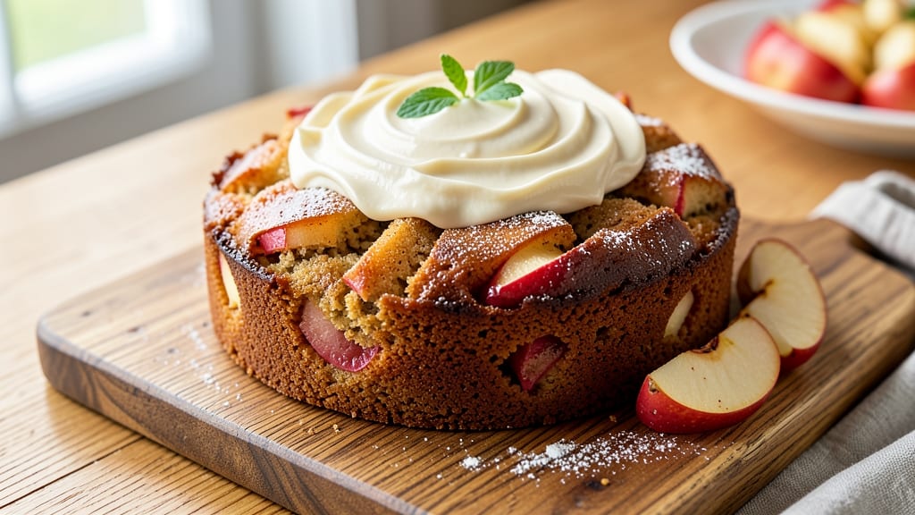 American Apple Cake Recipe: Warm Spiced Layers and Vanilla Frosting Harmony