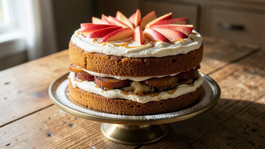 Apple Spice Cake Recipe From Scratch: Warm Cinnamon Streusel Swirls and Vanilla Frosting Harmony