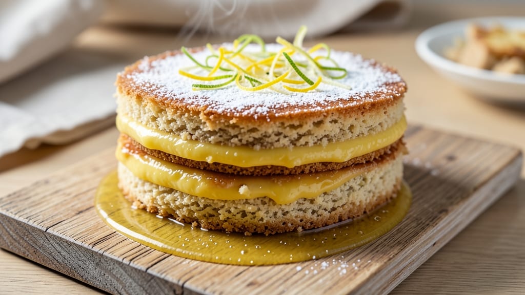 Amalfi Lemon Cake Recipe: Zesty Layers with Almond-Flecked Magic