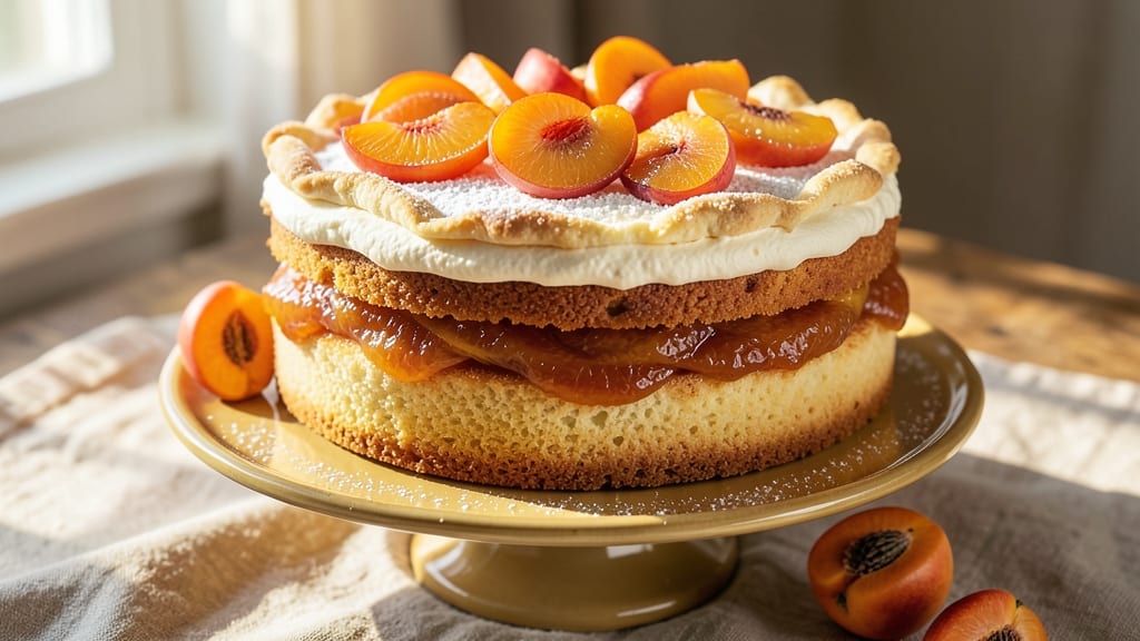 Apricot Cake Recipe Uk: Buttery Layers with Zesty Jam Filling