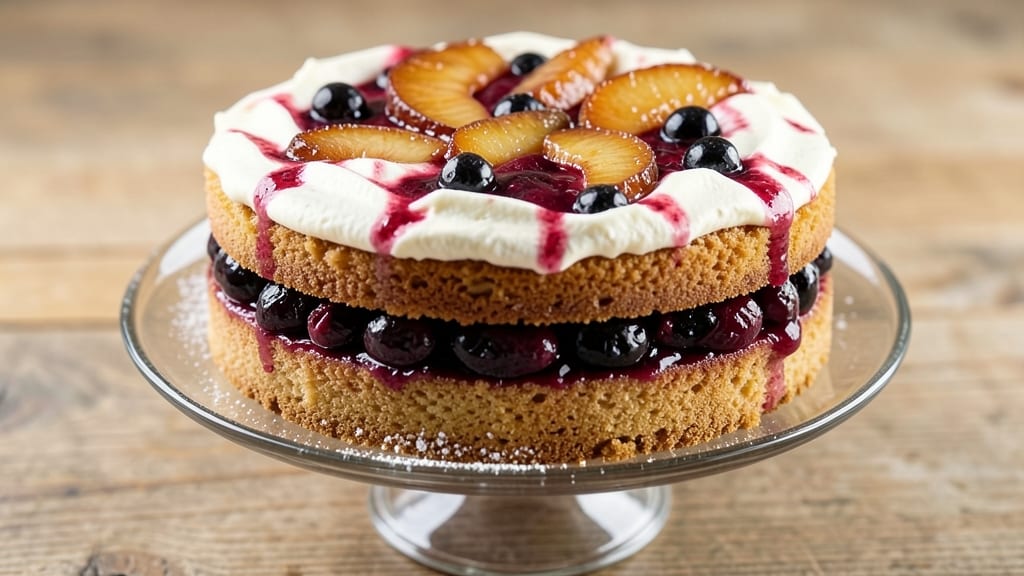 Apple Cherry Cake Recipe: Warm Spiced Fruit Layers with Buttery Streusel Crown