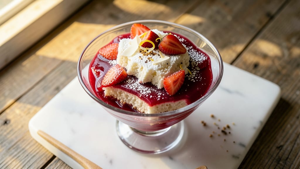 Angel Food Cake and Strawberry Jello Recipe: Light-as-Air Layers With Vibrant Fruit Pop