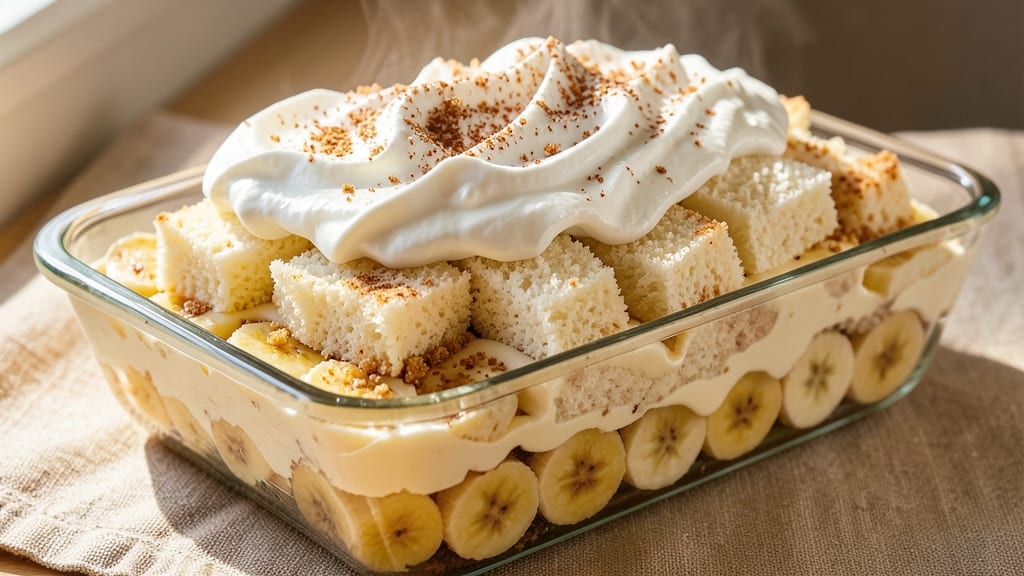 Angel Food Cake Banana Pudding Recipe: Light-as-Air Layers With Vanilla Clouds