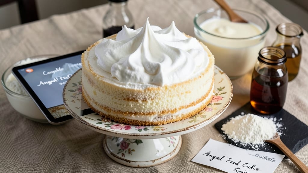 Angel Food Cake Recipe Video: Light-as-Air Layers in 10 Minutes